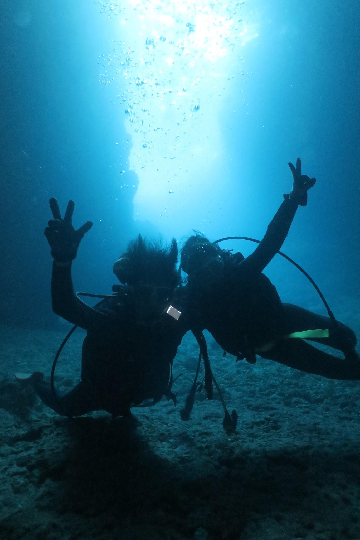 Blue cave boat experience dive