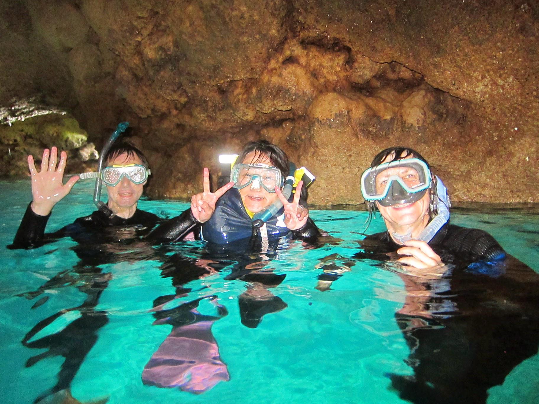 Blue cave beach snorkeling